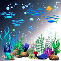 Zonon Under The Sea Wall Decals Coral Reef and Seaweed, Ocean Wall Decals Stickers, Undersea Decor Stickers, Underwater Sea Stickers for Nursery Living Room Office(Elegant Style) - style: Elegant Style