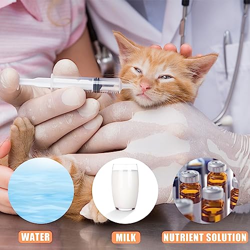 Baby Bird Feeding Syringe Set, Pet Parrot Milk Feeding Syringe with Tubes, Parrot Feeding Tubes Measuring Tools for Feeding Pets Scientific Industrial Labs… (10ml+10ml+20ml+60ml) - color: 10ml+10ml+20ml+60ml