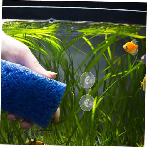 UPKOCH 20 Pcs Fish Tank Suction Cups with Adjustable Zip Ties for Binding Moss Airline Tubing and Decorations Durable High Transparency Aquarium Plant Holders