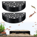 2 Pcs Shrimp Hides for Aquarium, Shrimp Breeding Caves Hideout Shelters for Protection, Small Fish Shrimps Tunnel House for Fish Tank Accessories Decor