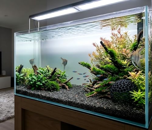 JIJI&ZEZE Anti-Predation Shrimp Hideout Dome, Black Honeycomb Lattice Aquarium Shelter Cave, Breeding & Molting Hideaway for Small Fish, Shrimp Fry, Fish Tank Decor Ornament