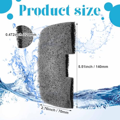 Threlaco 10 Pack Compatible with Fluval 106/206/107/207 Nitrite Remover Pads, Aquarium Canister Filter Media Replacement Pads for Fish Tank - color: 106/107/206/207 Nitrite Remover