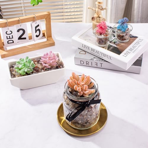 0.5 Lb/230g White Agate Crystal Pebbles Stones Aquarium Gravel Rocks, Natural Landscaping Pebbles Decorative Vase Filler Tumbled Crushed Stones for Fish Tank|Garden|Home, 5-7mm - color: White Agate, size: 0.5 LB