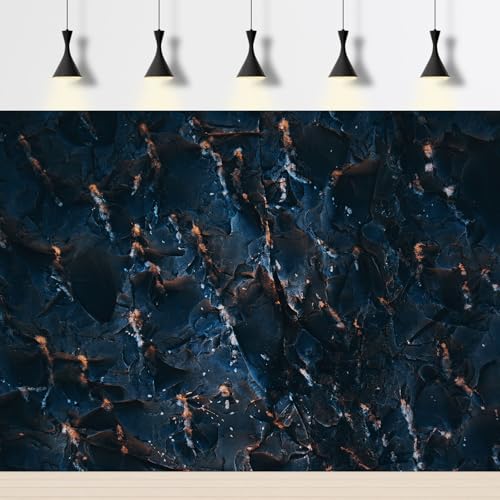 Rock Texture Reptile Habitat Background Dark Stone Wall Terrarium Backdrop Rock Surface Wall Abstraction Paint Spots Aquarium Background Abstract Rock Texture Fish Tank Background Vinyl 24x16in - color: Dark Blue, size: 24(W)x16(H)inches/ 60(W)*40cm(H)