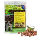 Riare 10LBS Expanded Clay Balls Terrarium Substrate for Reptiles - 100% Organic Lightweight Clay Pebbles Substrate Frogs False Bottom Substrate, Bioactive Terrarium Substrate for Drainage and Moisture