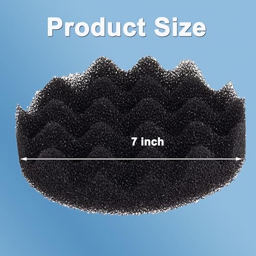 6 Pcs Bio-Foam Pads for Fluval Fx4 FX5 FX6 Canister Filter Aquarium Filter Sponge Replacement - size: 6 PCS