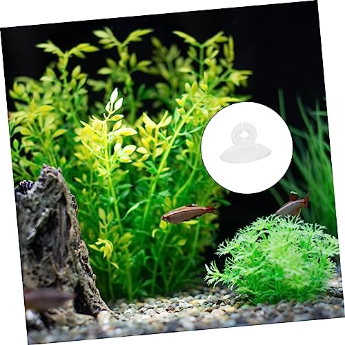 HANABASS 25pcs Clamp Cups for Fish Tank Airline Holder for Aquariums Strong Easy to Install for Clean