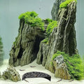 2Pcs Black Cave Ornaments, Good Size Half Moon House Decor, Hiding Tools Supplies, Accessories Decor Supplies Can Be Used in Aquariums