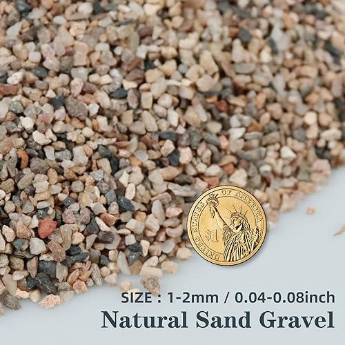 Silica Gravel, Multi-Purpose Mixed Silica Sand for Fire Pits, Aquariums and Landscaping, 5LB Medium - color: Mixed, size: 5LB