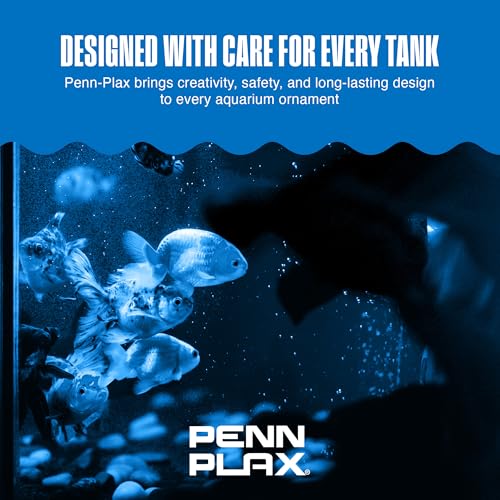 Penn-Plax Age-of-Magic Enchanted Castle Aquarium Decoration – Safe for Freshwater and Saltwater Fish Tanks – Small - size: Small