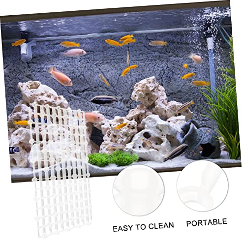 Happyyami 2pcs Aquarium Divider Wear-Resistant Tank Dividers for Fish Tanks Easy to Install Versatile Splicing Design for Aquatic Landscaping - color: Transparent