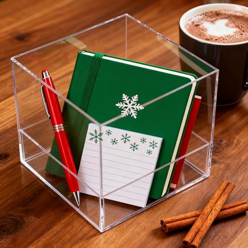 Acrylic Boxes Clear Acrylic Boxes with Lid Plastic Square Cube Jewelry Storage Boxes Plastic Jewelry Mini Storage Box - size: 4.73 x 4.73 x 4.73 Inch