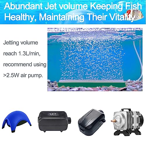 5 PCS Aquarium Air Stone Kit 4 Inch Mini Bubble Bar Square Oxygen Diffuser Release Mineral Airstones for Pumps for Your Fish Tank Oxygenation Needs - size: 4 inch