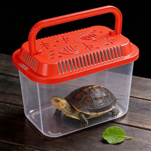 YARNOW 5pcs Small Portable Fish Tank, Travel Aquarium Transfer Container for Pet Fish, Transportable Solution for Kids, Car Trips, Beach & Temporary Transfer 5.3x3.4x2.8in - color: Light Green