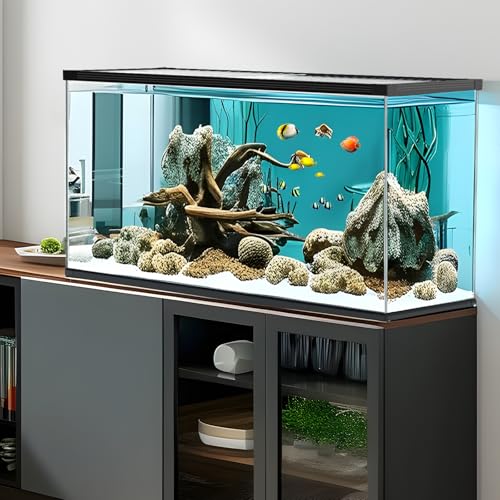 Ultra Clear Glass Aquarium Thickened Large Fish Tank -Suitable for High-end Fish Enthusiasts (29 Gallon, Tank) - size: Tank-29 Gallon