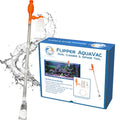 FL!PPER Flipper AquaVac Gravel/Sand Cleaner & Siphon Kit - Dual-Purpose Aquarium Vacuum with Safety Valves for Freshwater & Saltwater Fish Tanks