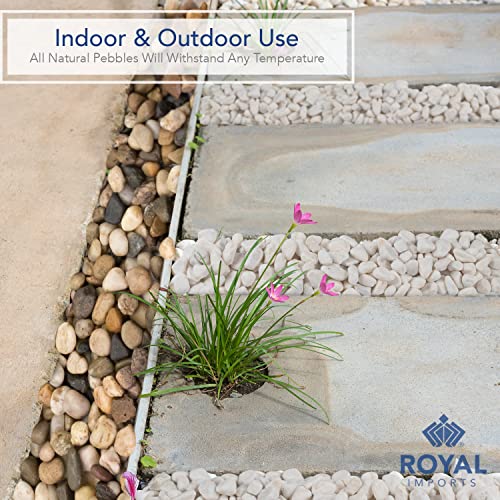 Royal Imports 5LB Decorative Stones River Pebbles Painting Rocks for Fish Aquariums, Plant Gravel, Landscaping, Home Decor Natural - Small Marble - size: Small - 5 lbs, style: Marble
