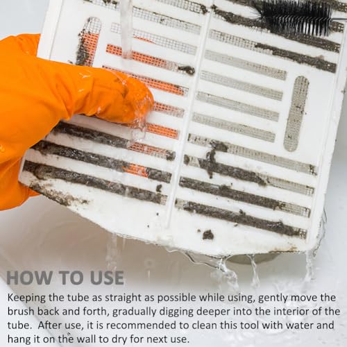 Flexible Long Drain Brush Set, Stainless Steel Tube Cleaning Brushes for Kitchen, Sink, Drain Pipe, with Large Double Elastic Nylon Ends, Cleaning Brushes for Household Use
