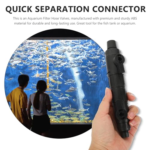 TOYANDONA Aquarium Hose Valves Water Flow Control Tool 3/4 Inch Quick Connector Adapter for Fish Tank Filter Inlet Outlet Aquarium Supply