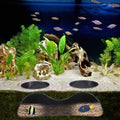 Aquarium Underground Tunnel Cave Natural Curve Two Hole Landscape Decoration, Hiding Place, Shelter, Tunnel, Cave for Shrimp, Fish, Ideal for Various Aquariums