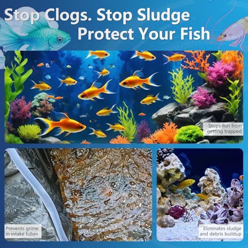 8 Pack Pre-Filter Sponge for Aquarium, Foam Filter Fry Shrimp Fish Tank 0.8" Intake, Replacement Foam Cover, Aquarium Pre Filter Foam Rolls