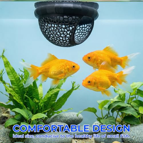 Betta Hammock Betta Fish Bed Floating Bettas Hide & Shrimp Cave, Aquarium Hiding Feeding Decorative Accessories, Safe Resting Spot for Betta-Fish, Shrimp and Small Fish (Black, 2 PCS)