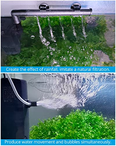 NICREW Aquarium Internal Filter, Submersible Power Filter with Multiple Function, Aeration System with Sponge Filter for Fish Tanks 20-40 Gallon, 185 GPH, 10W - size: Magi 700: 20 - 40 gal