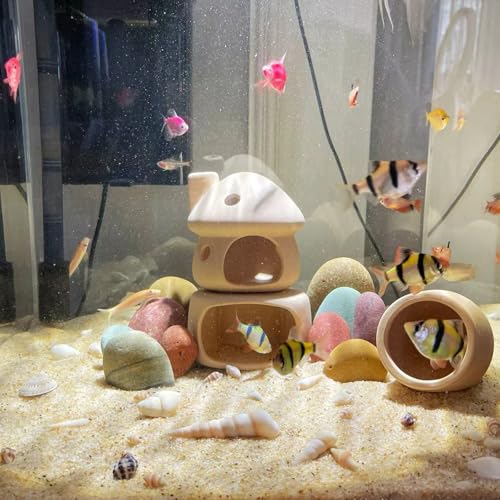 FANTIAN 20 lbs Aquarium Silica Sand. 0.4-0.8 mm Mini Gravel Substrate for Fish Tank, Plants Potted, Fire Pits, Candle, Vase Filler and Crafts - color: Beige, size: 20 LB