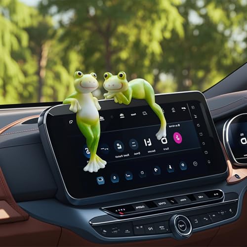 2PCS Frog Figurines Plant Garden Statue Ornament, Funny Plant Decoration for Bonsai Succulents Aquariums Home Pots, Creative Gift for Plant Parents (2 Unique Styles) - style: Frog2