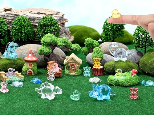 200PCS Mini Resin Small Ducks to Hide Miniature Tiny Little Plastic Ducks for Hiding Resin Duck Bulk Pack for Micro Garden Aquarium DIY Craft Office Desk Decor Vase Filler Gifts Party Favors - size: Duck (200PCS)