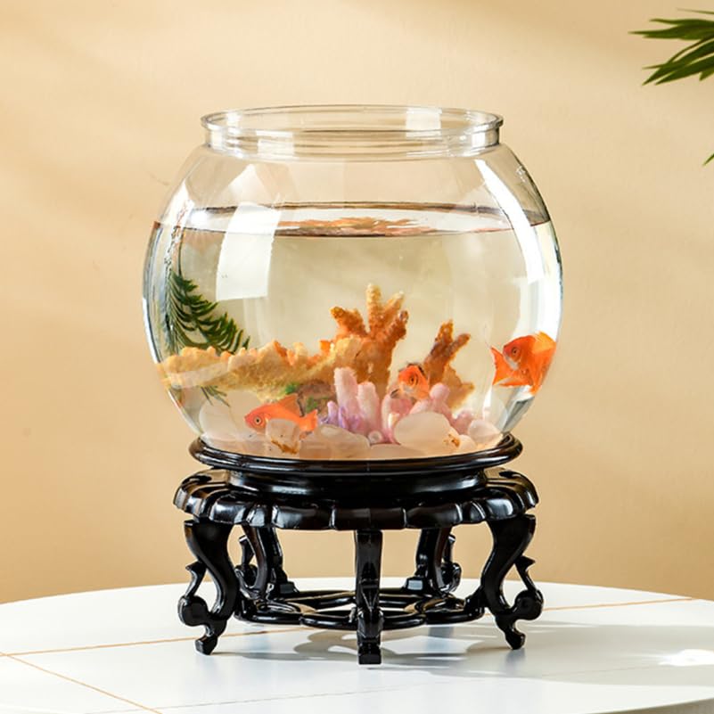 Resin Fish Bowl Stand 8.85X8.85X3.93In High Leg Plant Holder for Fish Tank Goldfish Aquarium and Small Potted Plants Display