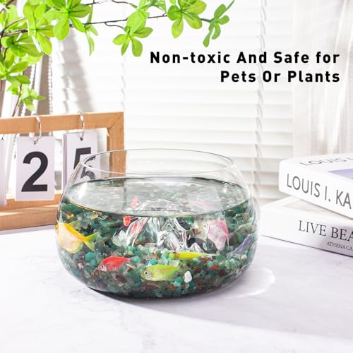 Green Agate Crushed Stone Tumbled Chips 0.88 Lb, Tumbled Polished Crystal Chips Bulk Natural Gemstones for Decorative Fish Tank Vase Fillers Aquarium Gravel Rocks - color: Green Agate, size: 0.88 LB