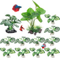 Betta Fish Tank Decor 12 Pack Silk Aquarium Plants for Aquarium Decoration and Pet Hiding