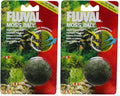Fluval Articifical Moss Ball (Pack of 2) - size: 1.5 x 4.1 x 6.9 inches (Pack of 2)