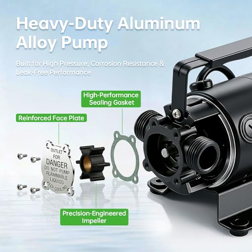 Water Transfer Pump 115V 1/10HP 330GPH Self-Priming Utility Pump with Hose Kit Portable Electric Non-Submersible Pump for Pool Garden Basement Aquarium Rain Barrel Drain Water Removal - style: 115V Water Transfer Pump