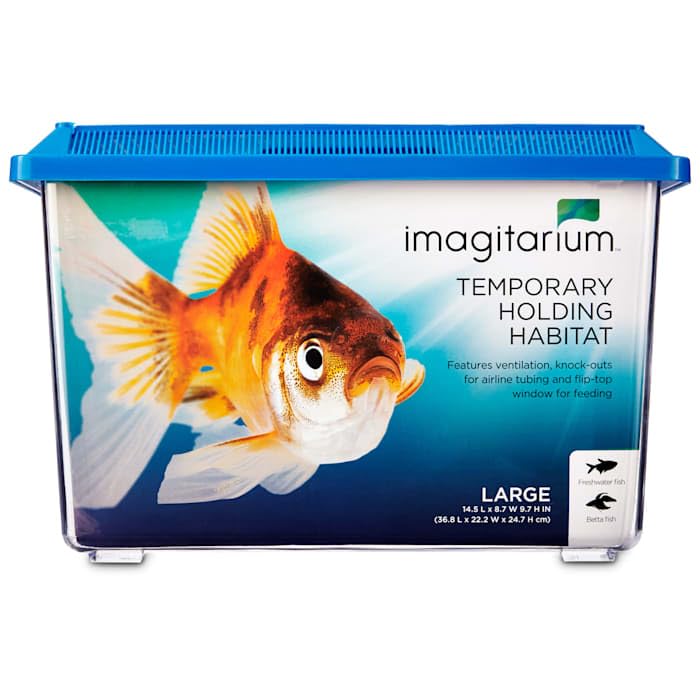 Imagitarium by Petco Temporary Pet Keeper for Aquarium Fish Large - color: ocean blue, size: 3 GAL