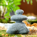 3-Stone Mini Stacked Zen Rock Stone Decor,Handmade Rocks Statues Japanese Garden Decor, Fish Tank Aquarium Decorations,Micro Landscape Decor (3-Stone) - size: 3-Stone
