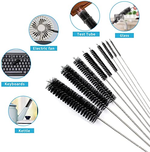 Utoolmart Steel Wire Cleaning Brush, Spiral Power Tube Cleaner, 0.4-inch Diameter 12-inch Length, 10pcs - color: 10pcs, size: 1cm