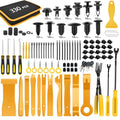 GOOACC 330Pcs Trim Removal Tool, Auto Push Pin Bumper Retainer Clip Set Fastener Terminal Remover Tool Adhesive Cable Clips Kit Car Panel Radio Removal Auto Clip Pliers, Yellow - color: Yellow