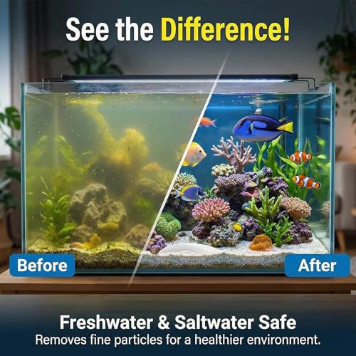 MAQIHAN Aquarium Filter Pad - Aquarium Filter Media,39.4 x 11.8in Media Roll for Fish Tank, Ponds,Garden, Saltwater,Fershwater,Plant, Trutle (2)
