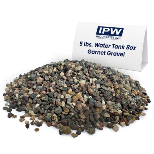 IPW Industries Inc - Water Softener Gravel - Garnet Filter Bed Media for Filter Tanks, Water Conditioners, Water Softeners and Backwashing (5 lbs) - size: 5 lbs