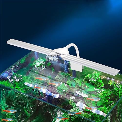 LED Aquarium Light Full Spectrum Clip Fish Tank Light Plants Light 360° Adjustable 2 Light Bar Super-Bright 6W Suitable for 5-25 Gal Fish Tank - size: 6W For 5-25 Gal Fish Tank