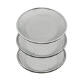 3 PCS Soil Sieve for Garen -12 inches Soil Sifter for Rocks Compost Suitable for 5 Gallon Drums 10mm，6mm，3mm
