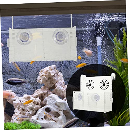 POPETPOP Aquarium Fry Box Acrylic Fish Breeding Box Cups for Isolation and Nursery and Non-deformable Fish Tank Accessory for Improved Survival Rates