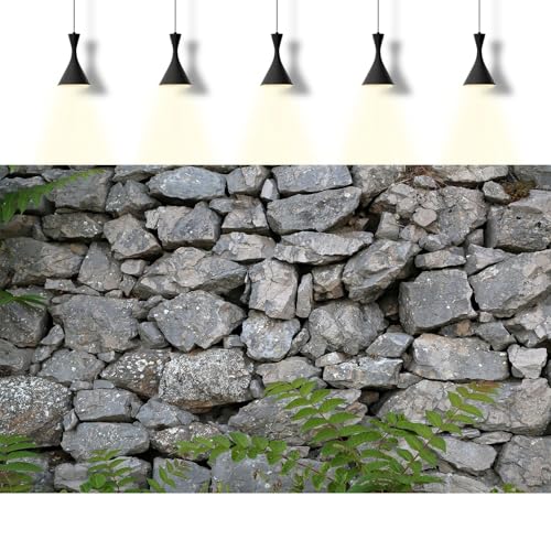Rock Wall Aquarium Background Natural Stone Fish Tank Background Rocky Glass Stone Wall Green Plants Aquarium Backgrounds Rocky Stones Walls Reptile Tank Enclosure Backgrounds Wallpaper 24x16in - color: Grey, size: 24(W)x16(H)inches/ 60(W)*40cm(H)