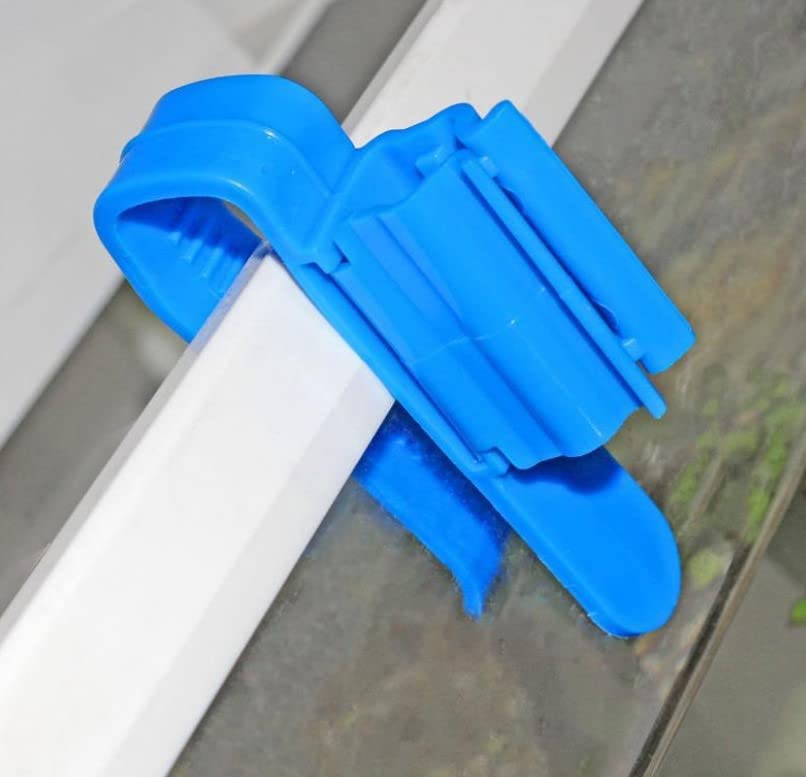 2Pcs Hose Holder Plastic Fish Water Pipe Clamp Adjustable Aquarium Filtration Bucket Mounting Clip, Fit fir 8mm to 16mm Hoses