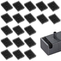 20 PCS Cat Fountain Sponge Replacement Foam Sponges, Block Shape Cat Water Fountain Sponge Filters Black Replacement Pre-Filter Sponges for Clean Water