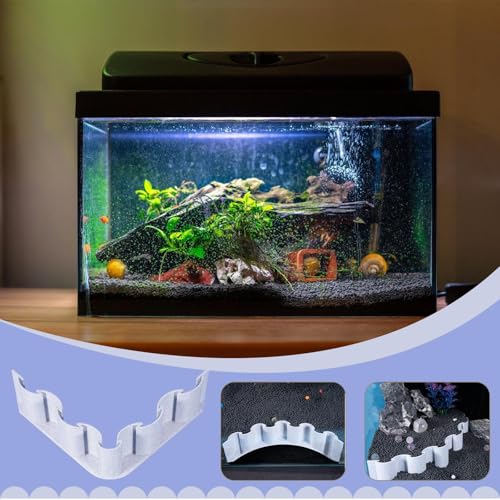 Aquarium Gravel Fence - Fish Tank Separator, Substrate Partition Sheet | Decorative Mud Barrier for Aquatic Plants, Divider Panel for Water Grass Sectioning, Fence for Fish Habitat - color: C