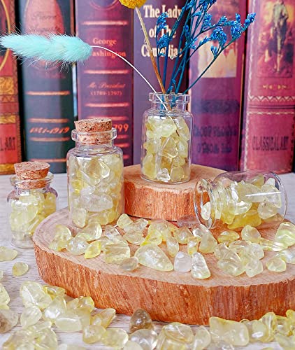 0.55lb Citrine Crystals Quartz Tumbled Stones Chips Stone Crushed Crystal Natural Irregular Polished Rocks Gem Gravel Home Decoration Aquarium Tank Succulent Plants Vase Filler Landscape Bottom 250G - color: Yellow - Citrine, size: 0.55 Pound