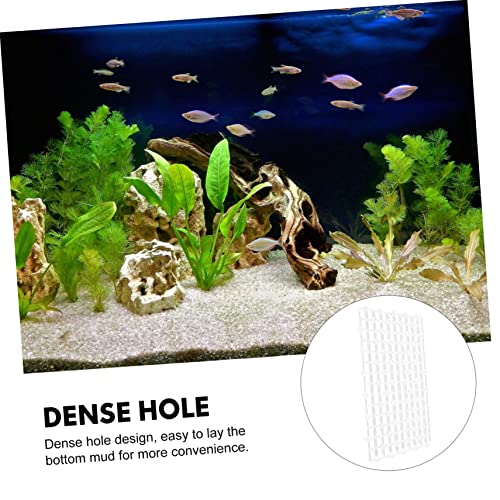 Mikikit 2pcs Tank Divider Plate for Enhanced Water Permeability Smooth and for Aquarium Gravel Filtration and Fish Breeding - color: White